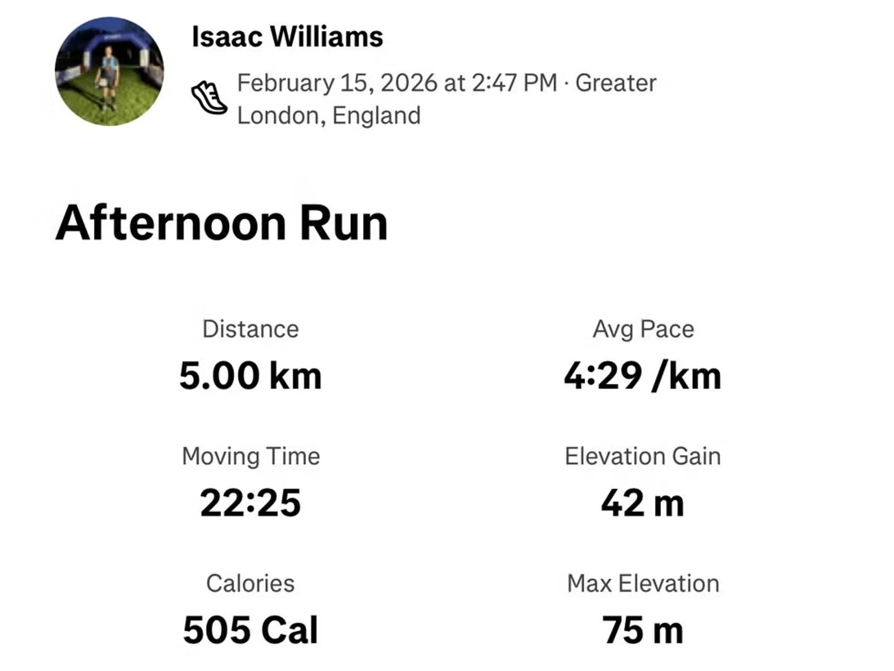 Isaac Williams Strava